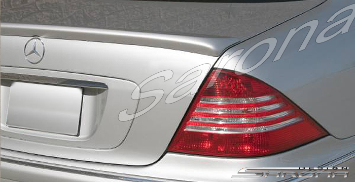 Custom Mercedes S Class Trunk Wing  Sedan (2000 - 2006) - $299.00 (Manufacturer Sarona, Part #MB-020-TW)